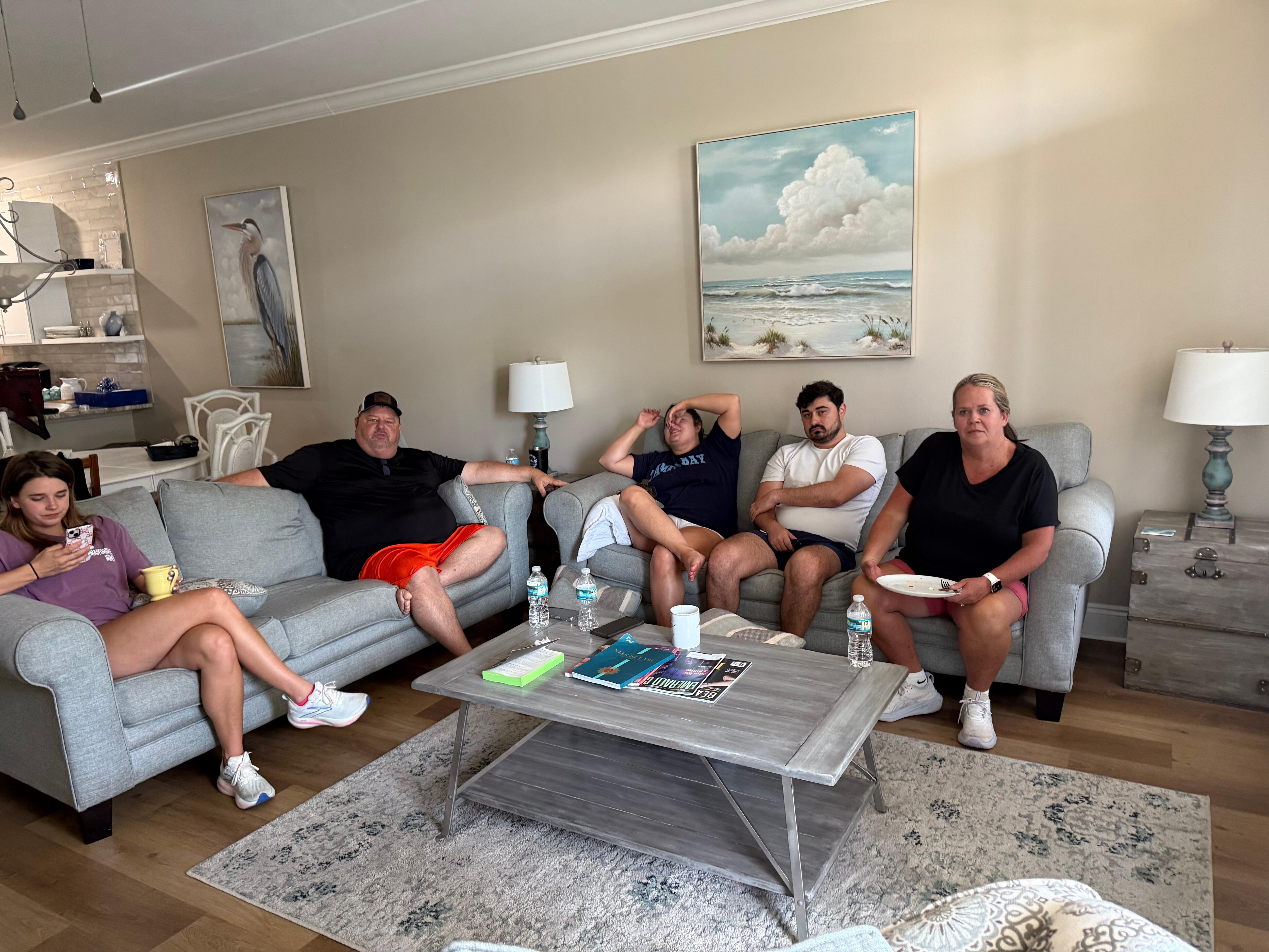 Enjoying some family time. 