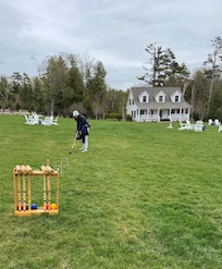 Enjoy a fun game of Croquet in the beautiful backyard!