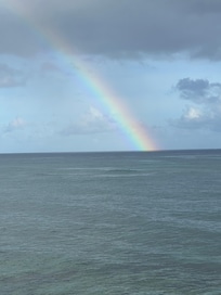 Rainbow after morning rain