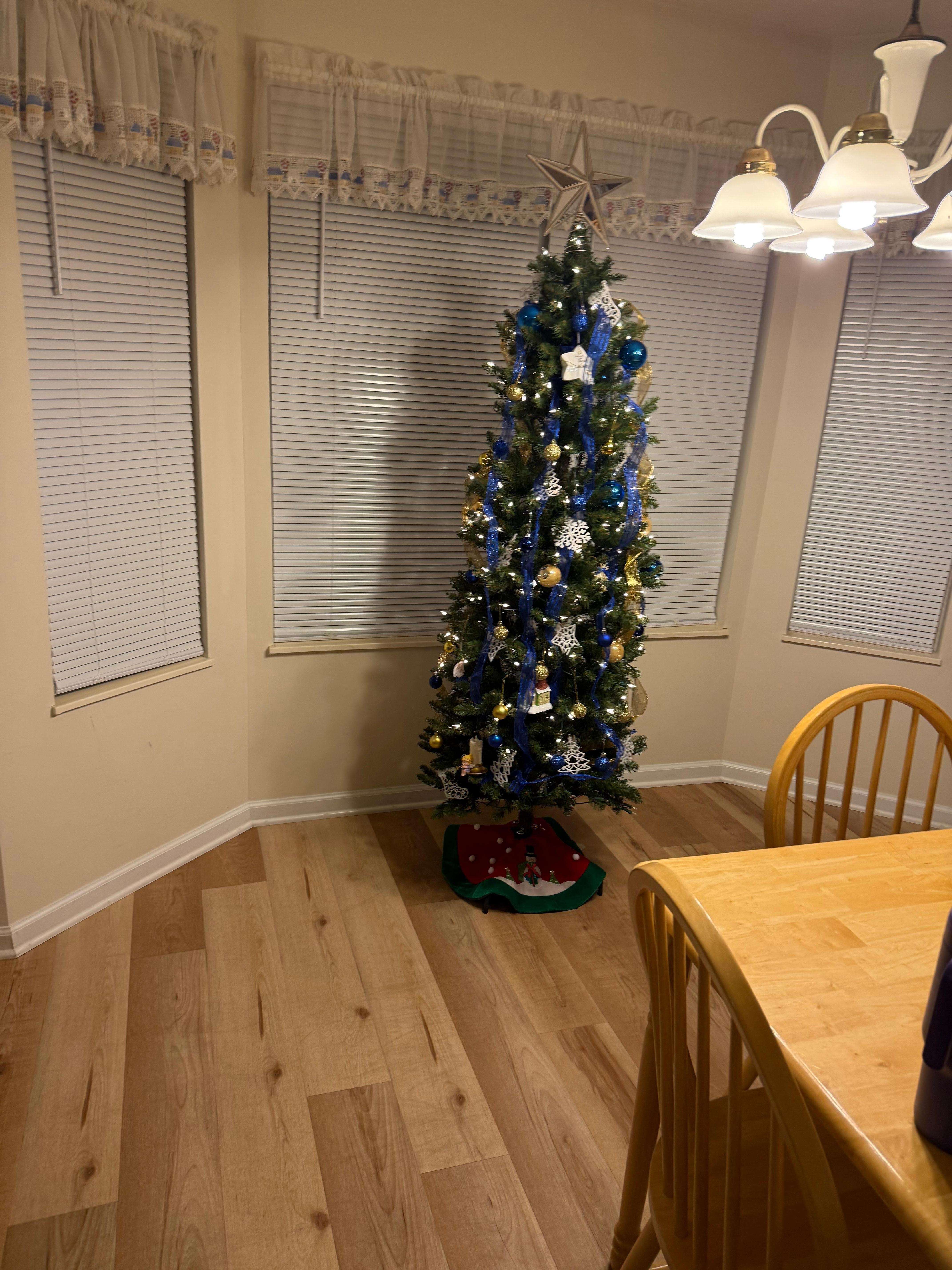 It was a pleasure to have Christmas decorations. 