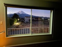 Every corner of the house has a view of Mt Fuji.