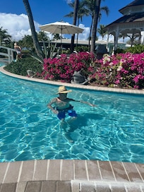 Hotel pool. Not crowded.