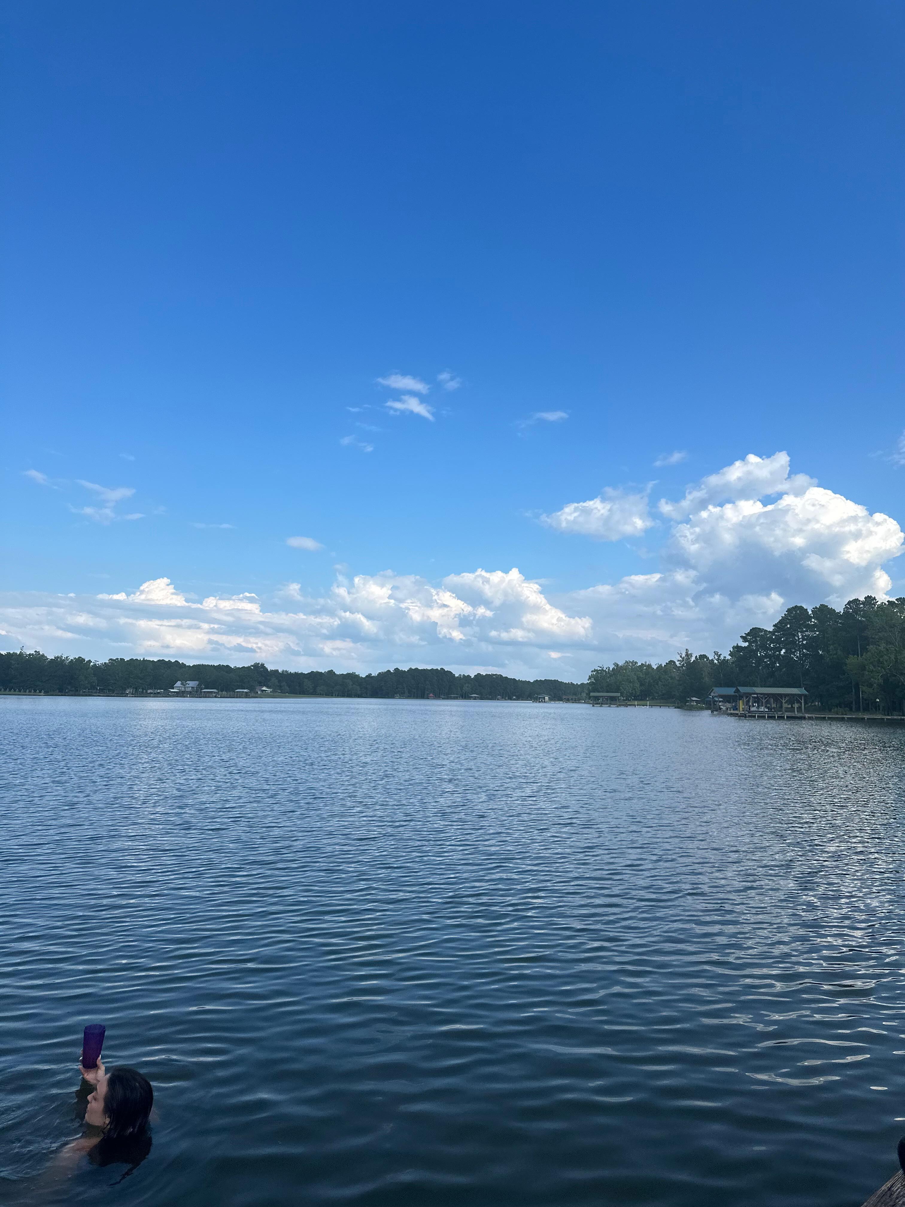 View from dock.  Peaceful cove!