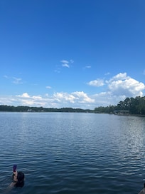 View from dock. Peaceful cove!