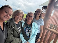 Our arrival to the cabin.