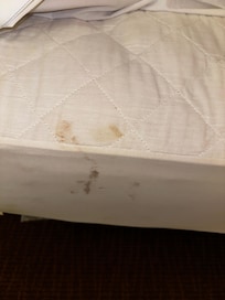 The stain on my bed