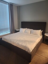 This is one of the two bedrooms that there are. I did not take a good picture of the rugs but this is where the rugs need to be replaced. Everything else in the bathroom and the kitchen the living room or some sort of tile or hardwood.