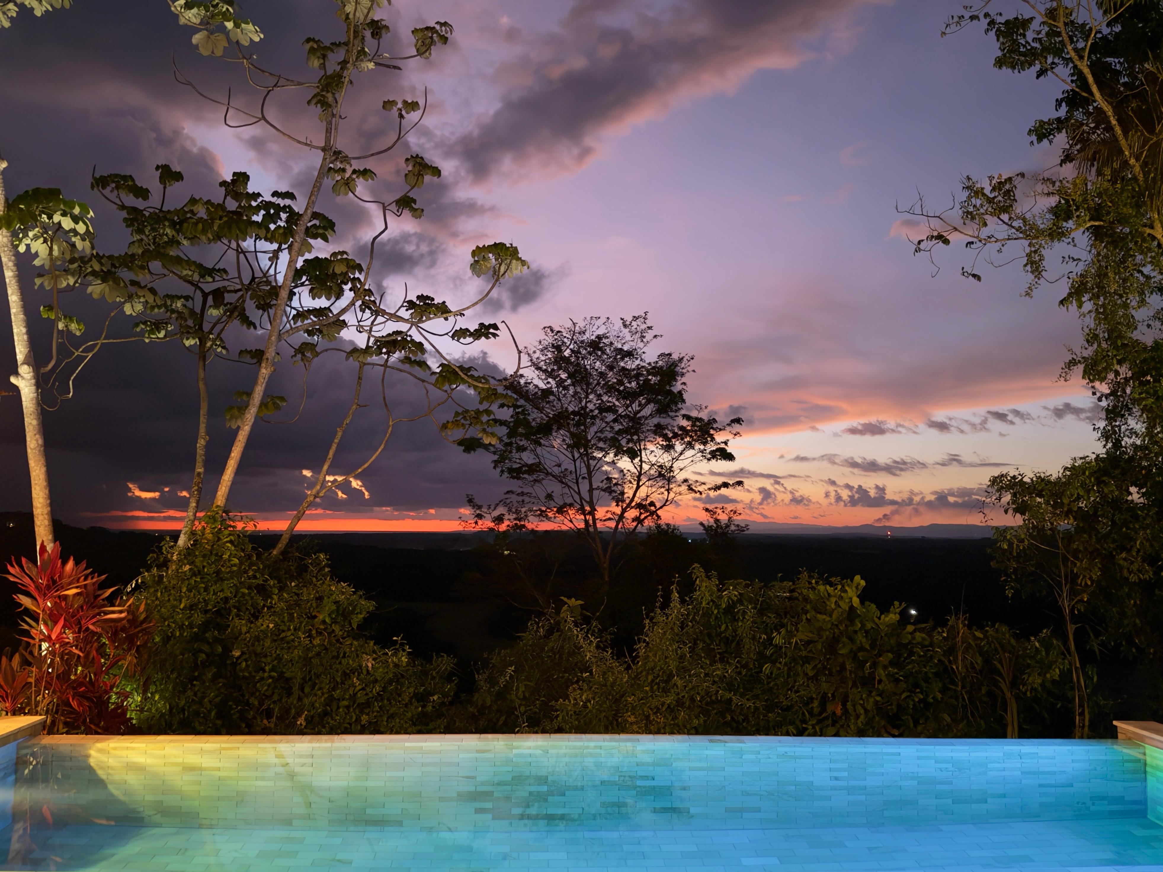 One of many pretty sunsets we saw.