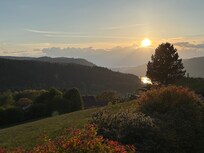 Une vue depuis le chalet, couper le souffle.