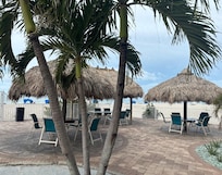 The pool area . Very nice !