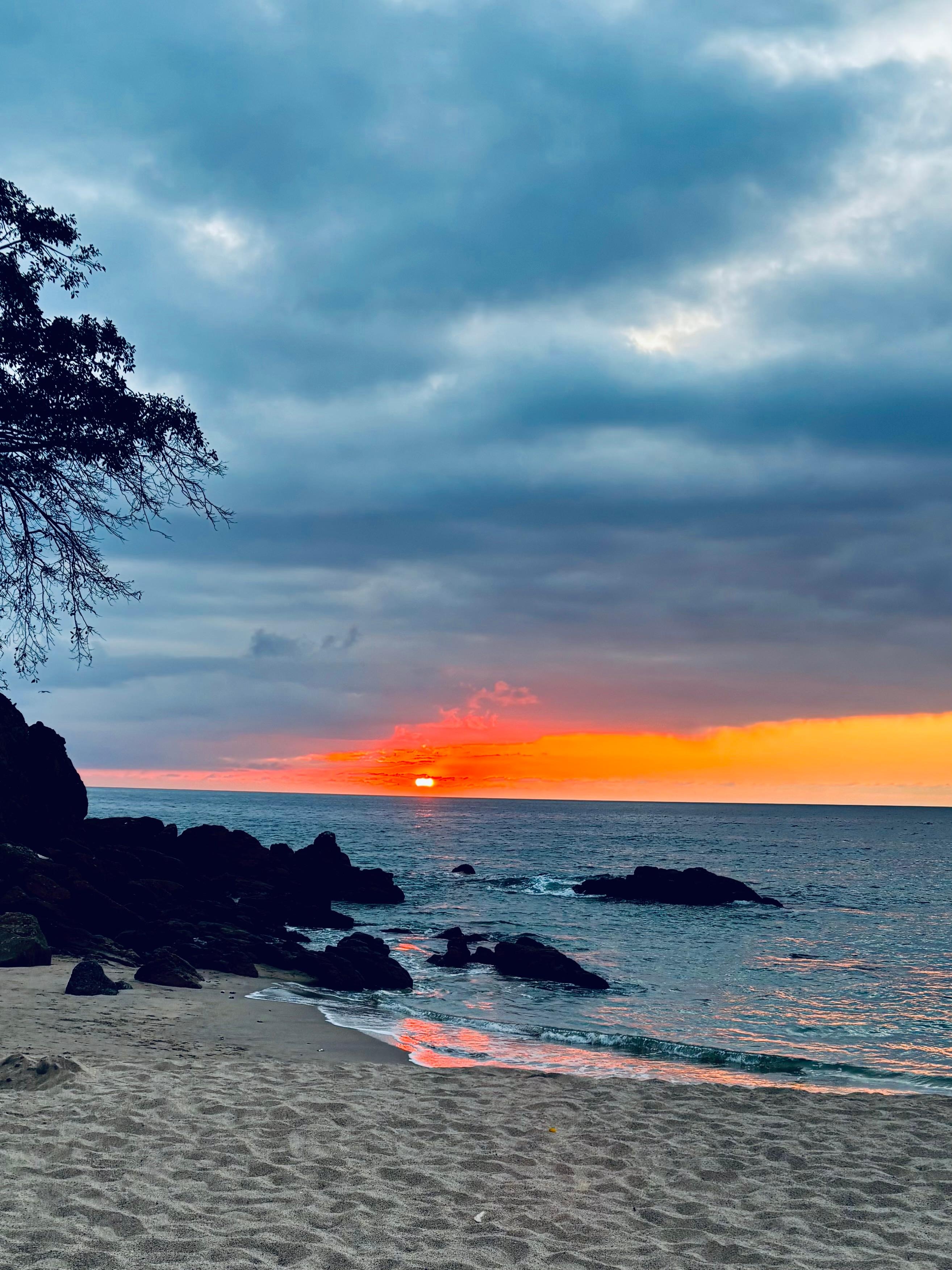 From the beach below 