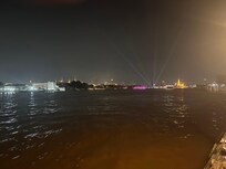 View of the river from the hotel restaurant located across the road from the hotel.