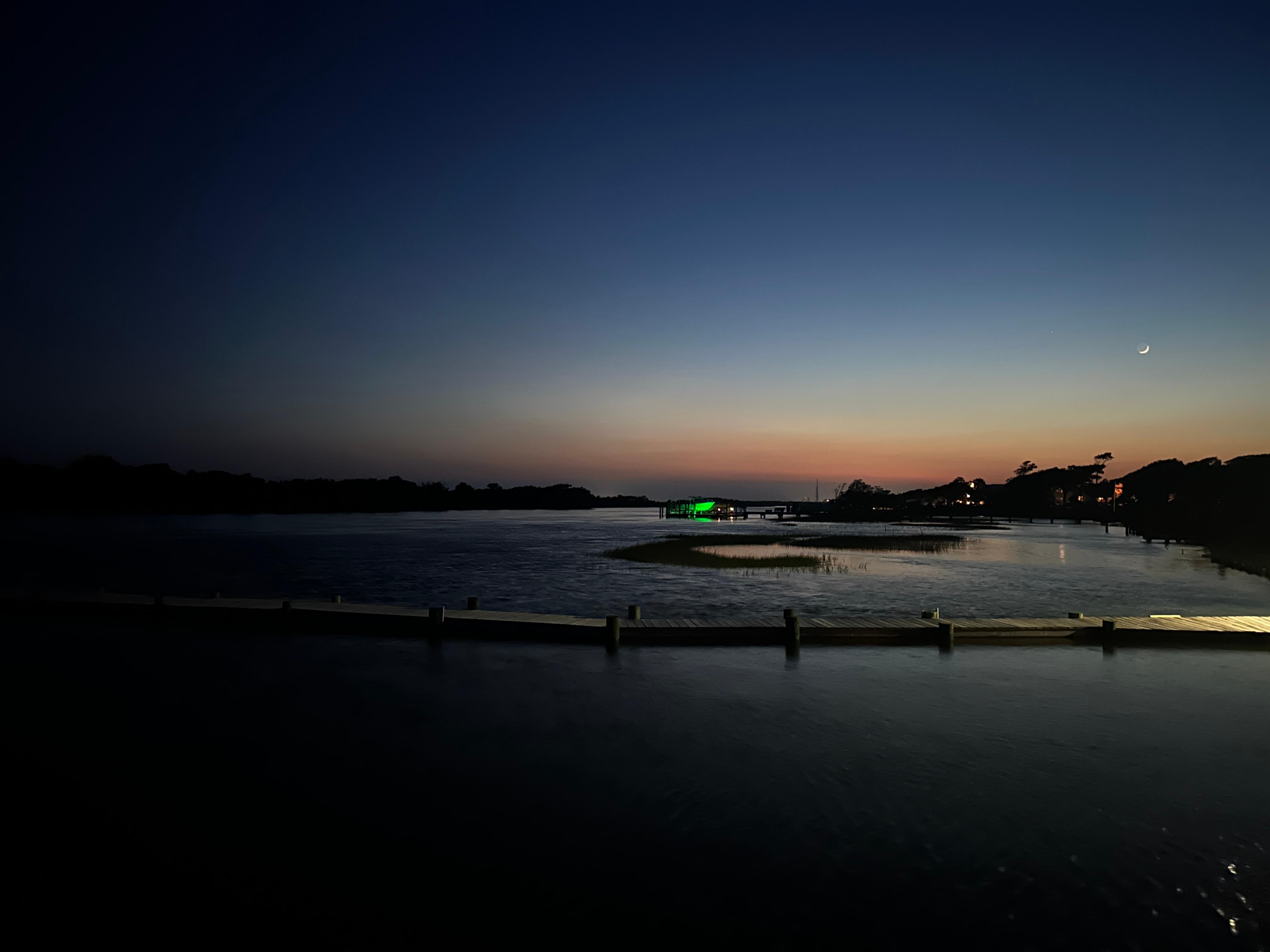 Sunset from Beau Coast day dock 