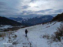 Una passeggiata dopo la nevicata della notte precedente