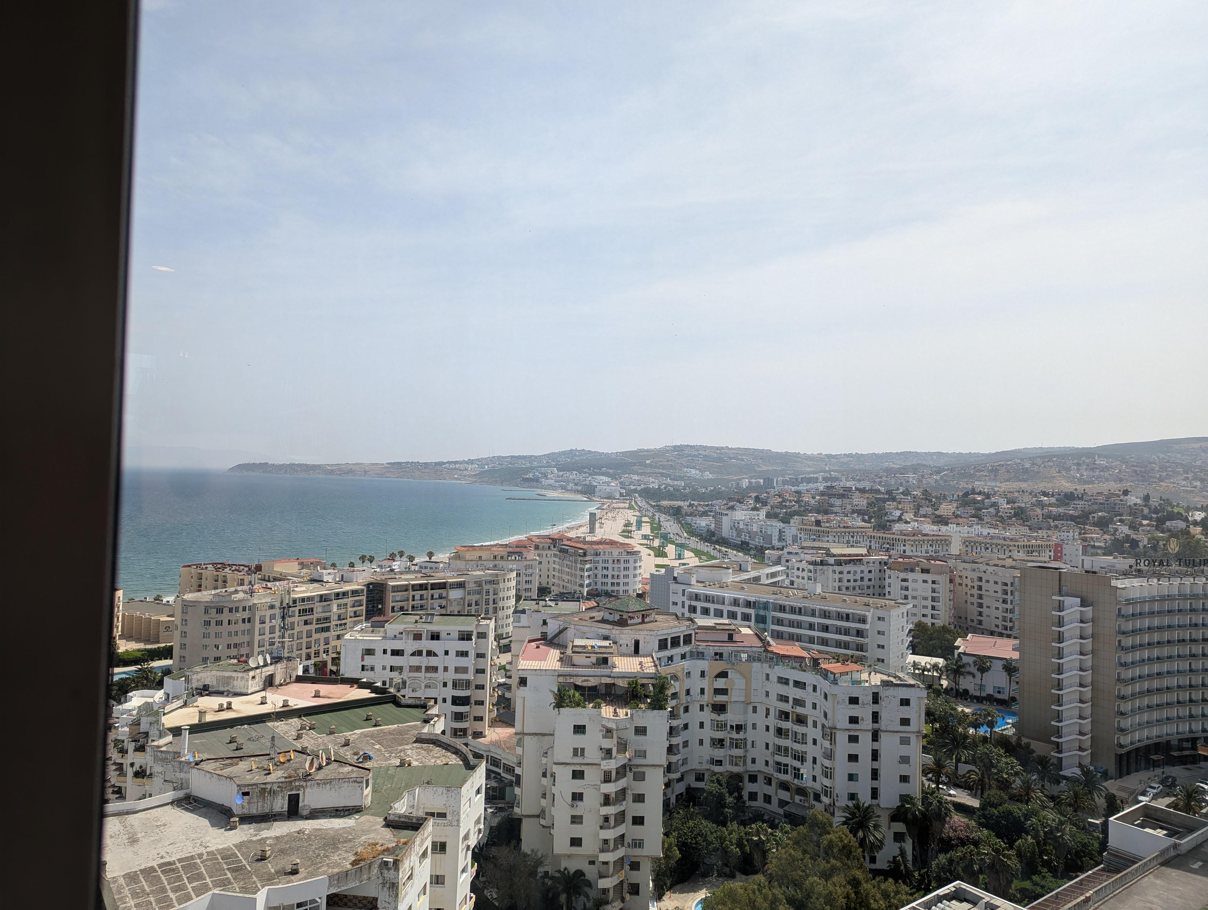 View from breakfast area