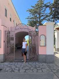 The hotel entrance