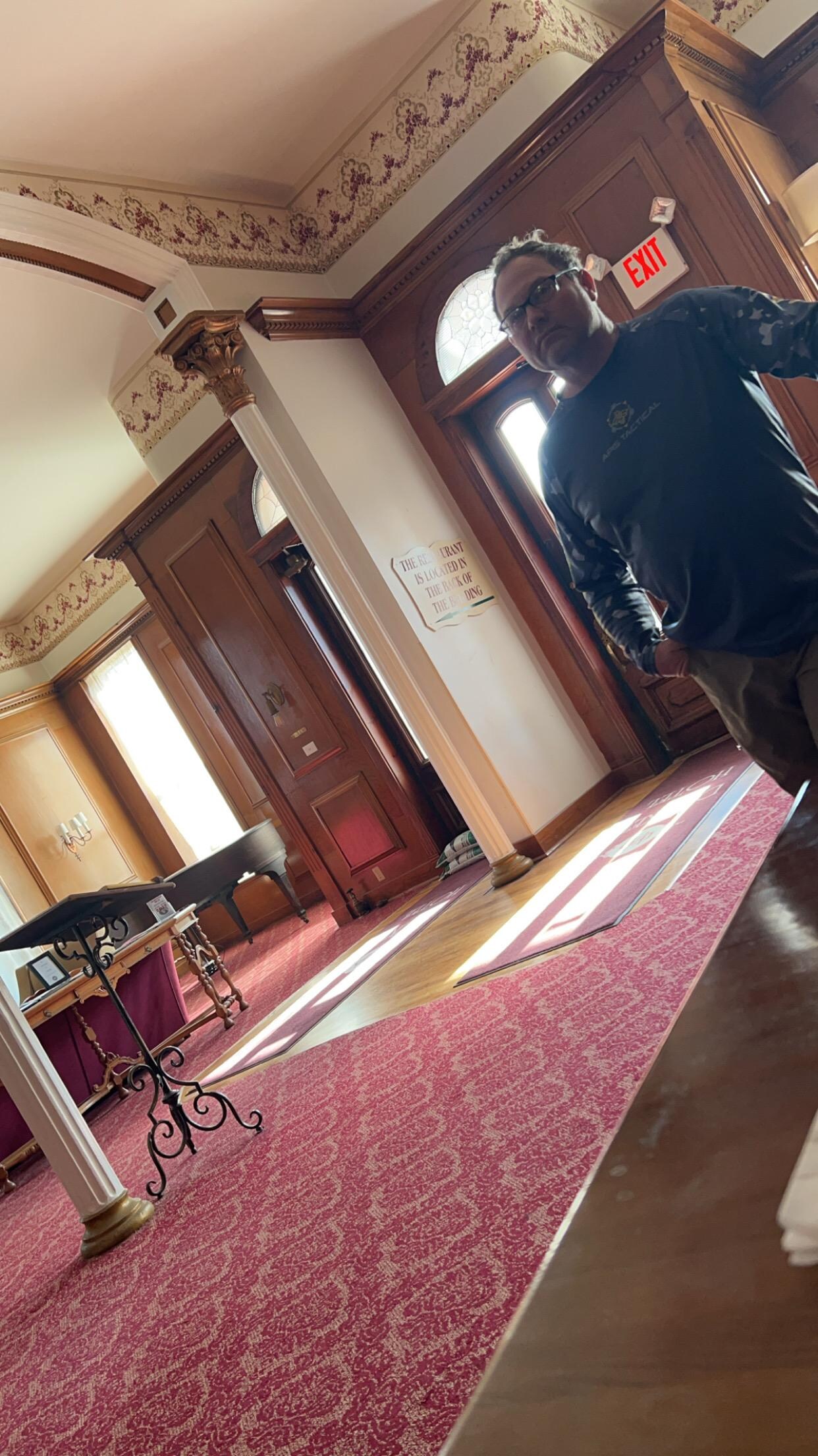 The lobby. 