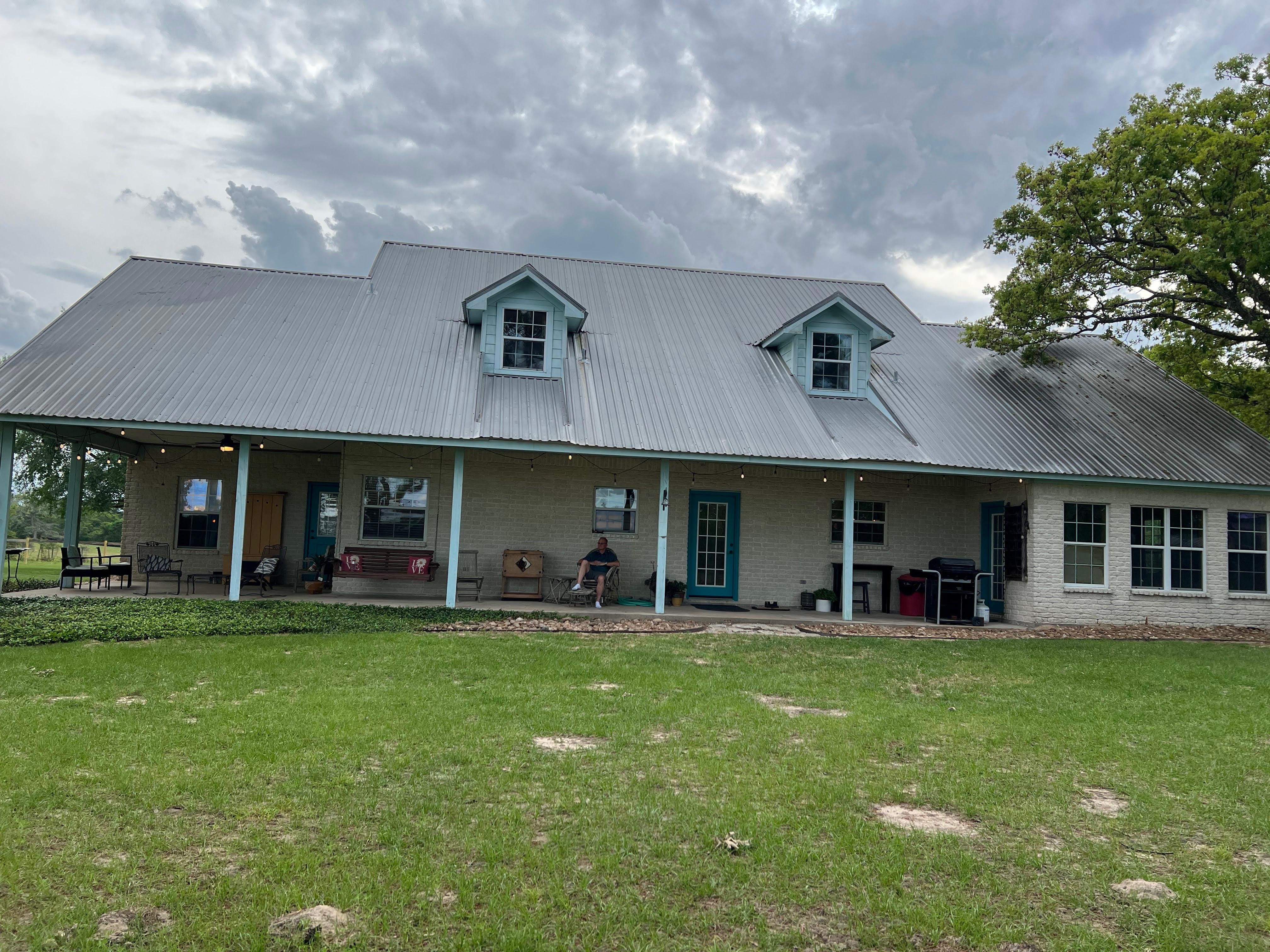 View of the House from the backyard.
