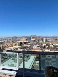 View from rooftop bar