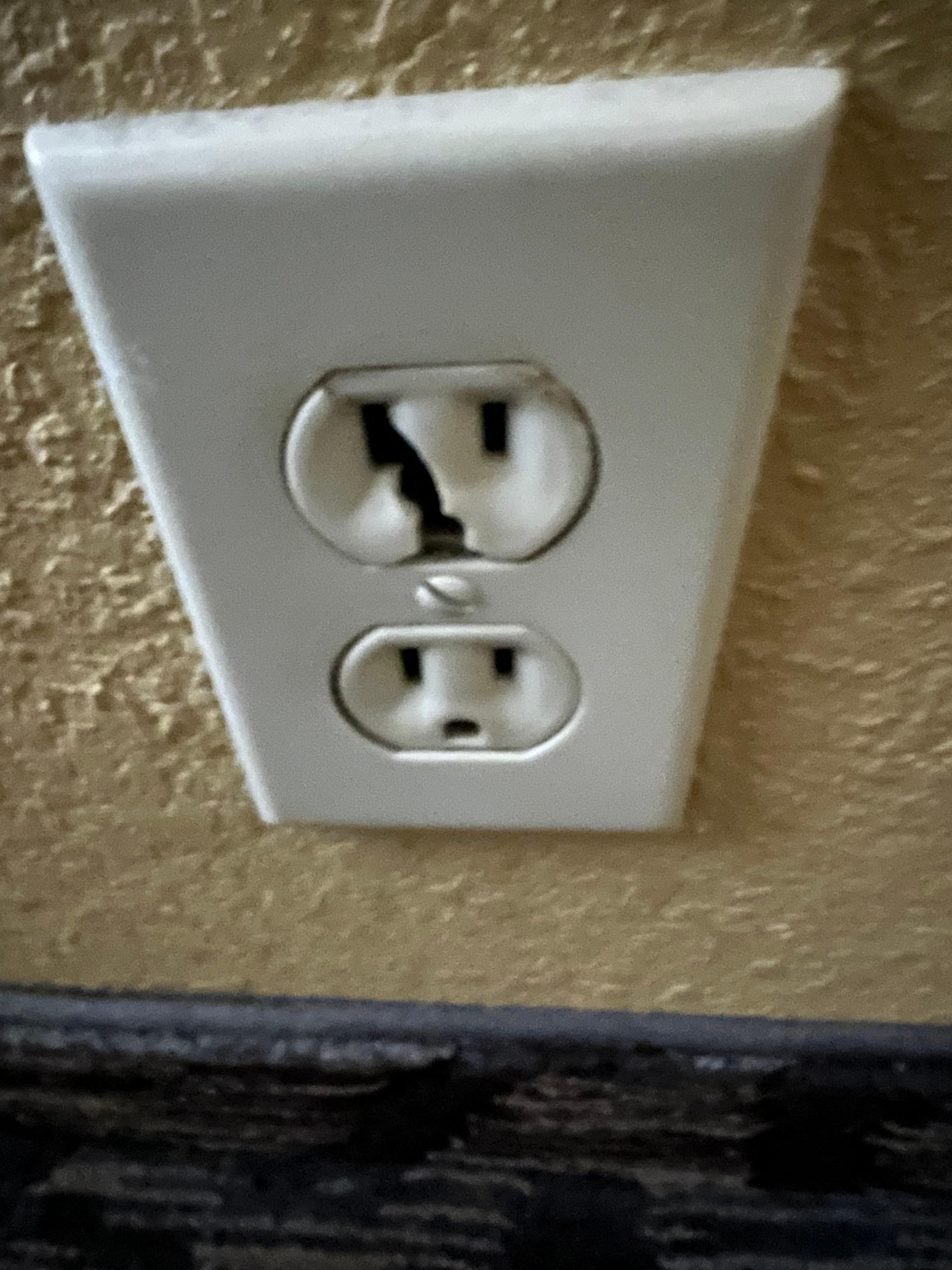 Wall outlet, my daughter went to plug in her phone charger and I said hell no!!’