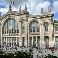 Utsikt fra balkongen i 2. etg - Gare du Nord.
