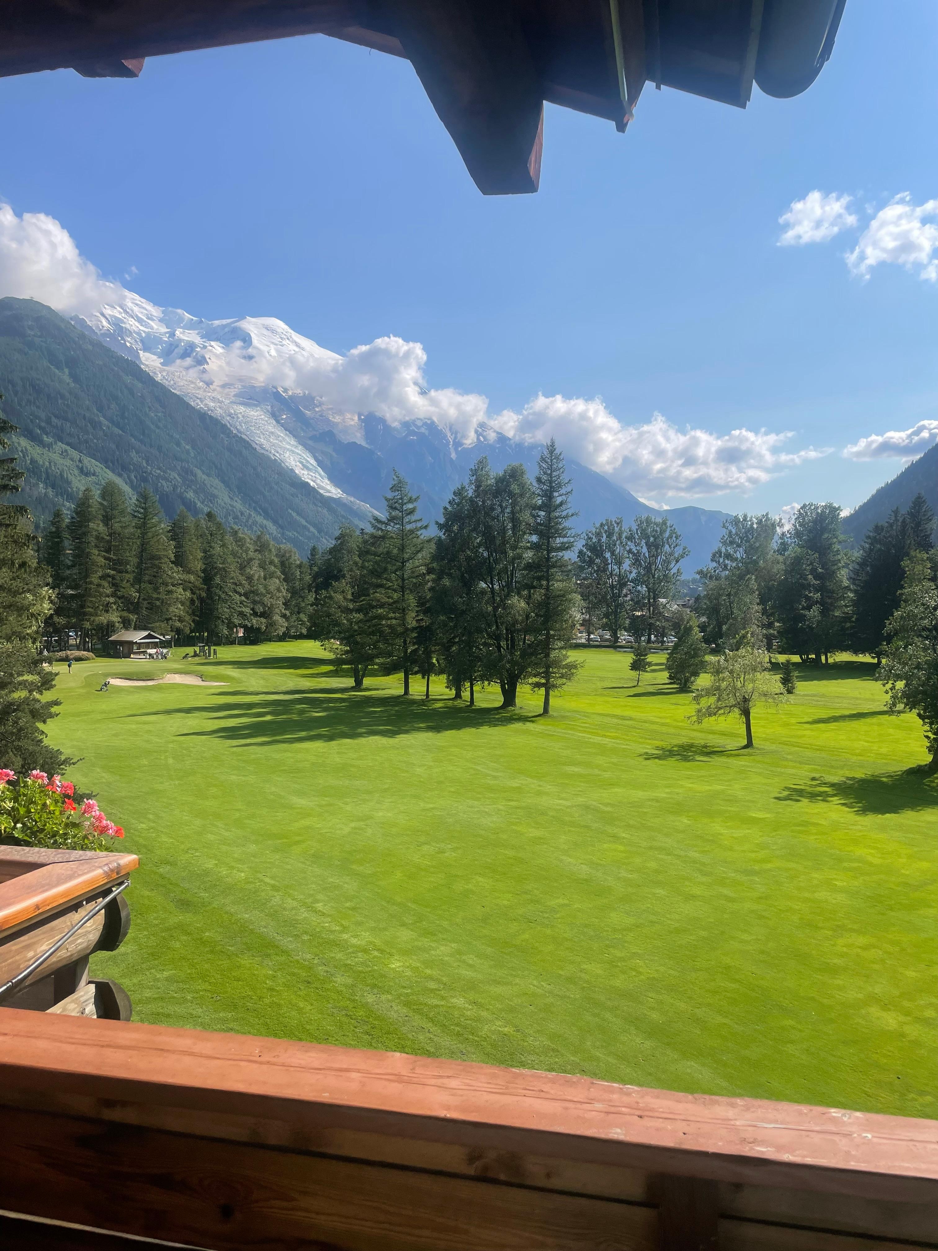 Utsikt fra hotellrommet.