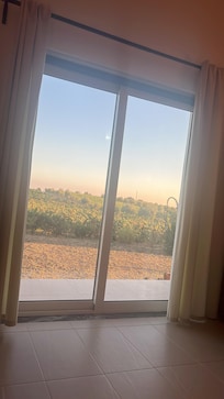 Vista da cama.