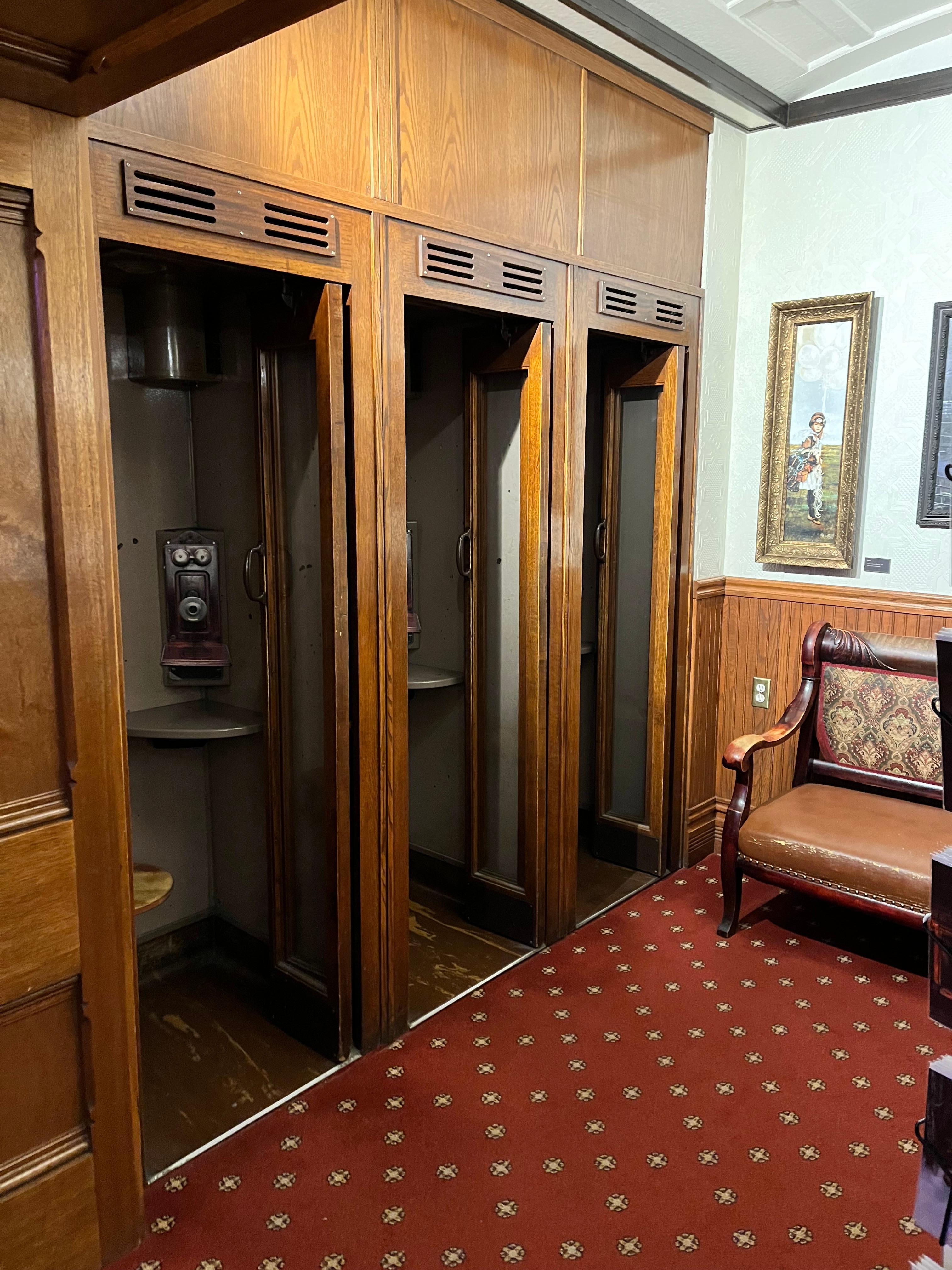 Cool old phone booths