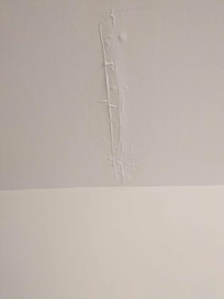 Water dripping through bedroom ceiling