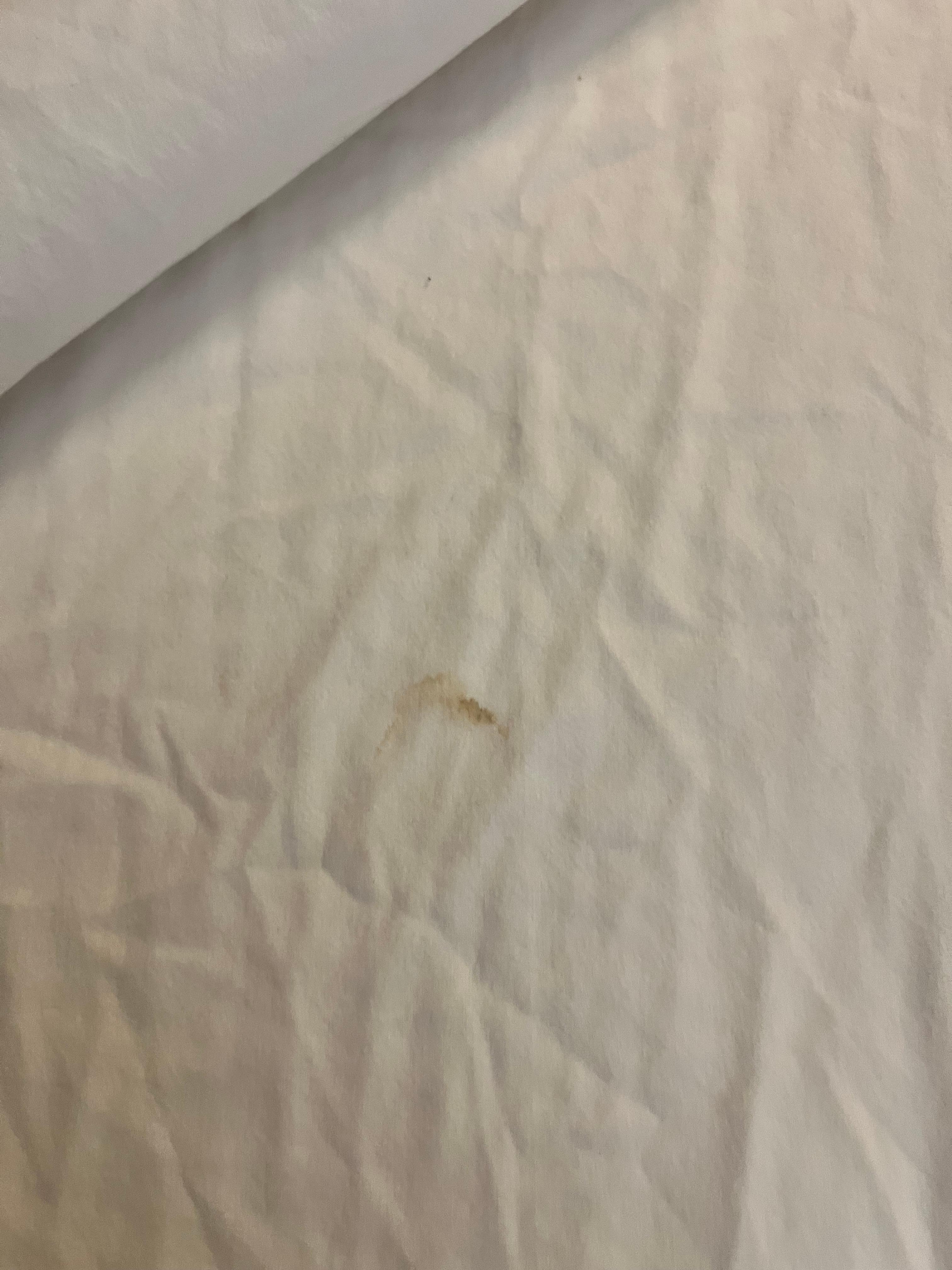 Spots on second set of sheets