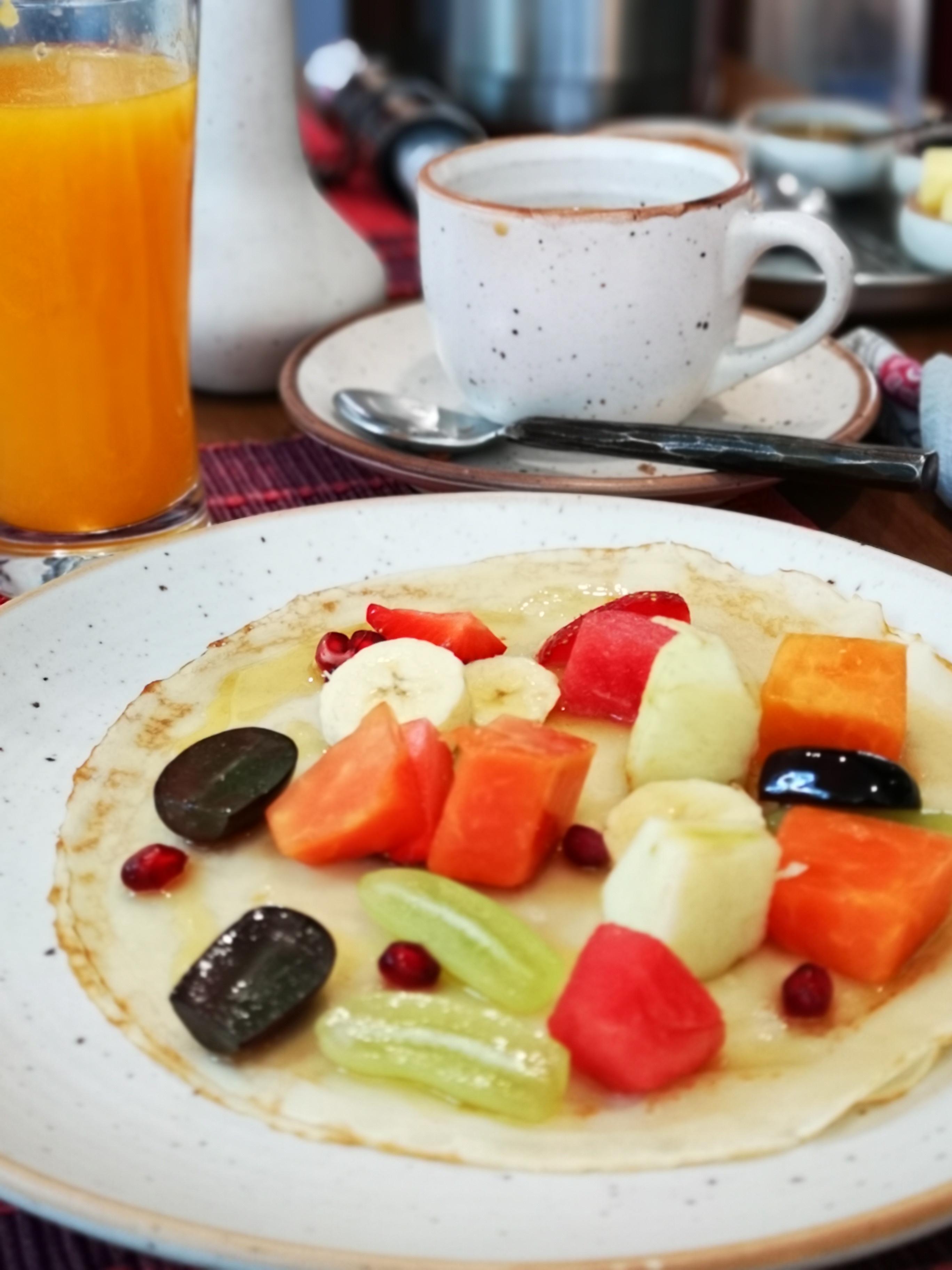 Crepe mit Obst