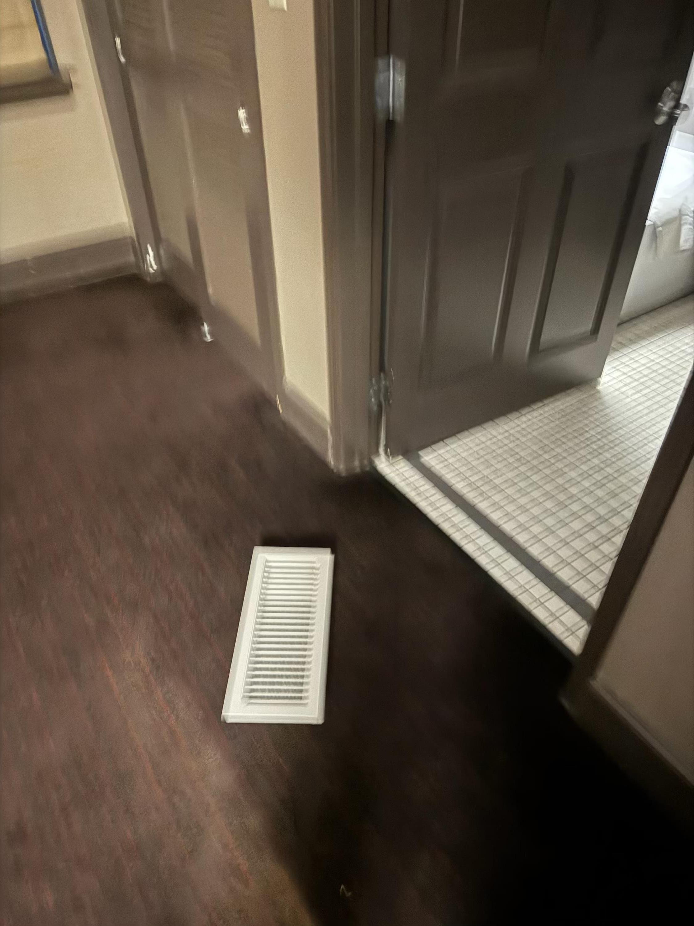 Air vent in floor 