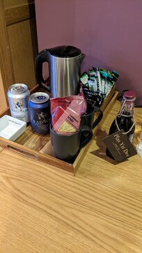 A lovely touch with some welcome wine