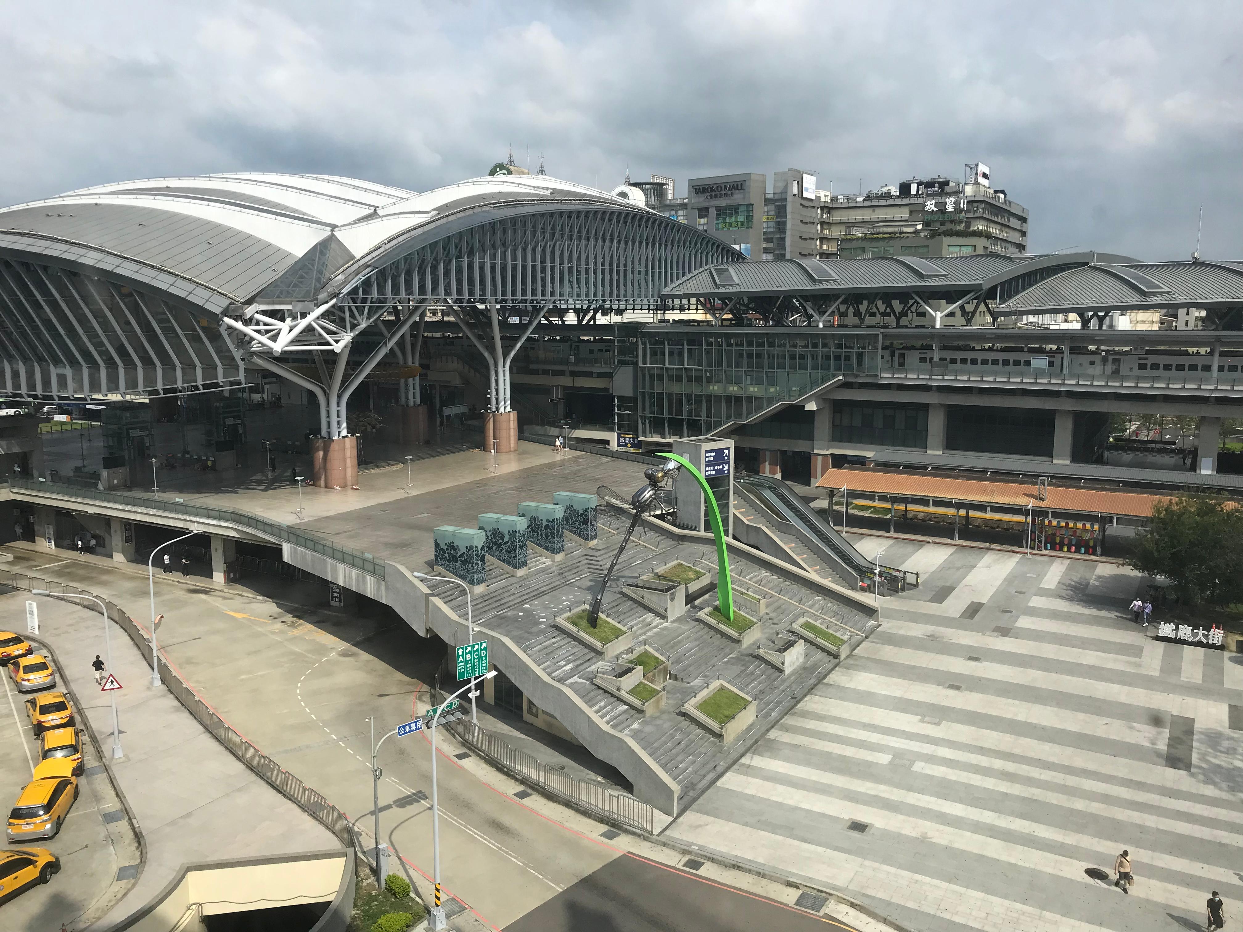 View on the train station