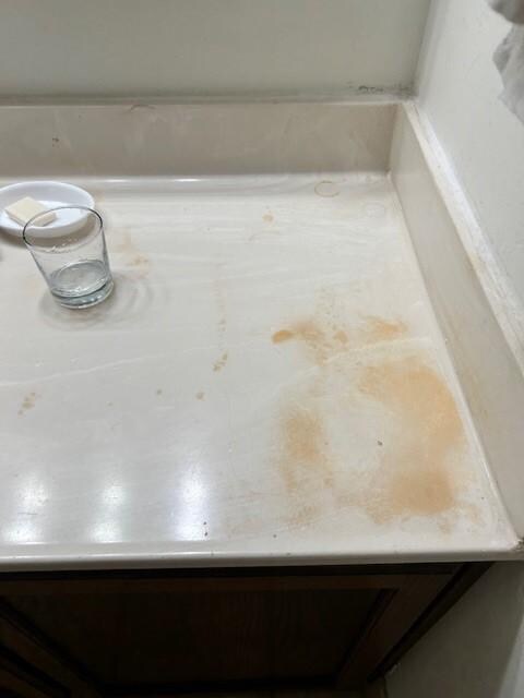 Bathroom counter