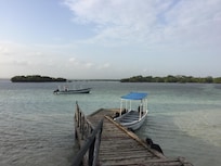 The boat dock at the island