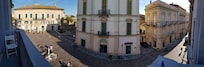 Panoramic view from the balcony, where breakfast was served.