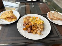 Breakfast is delicious