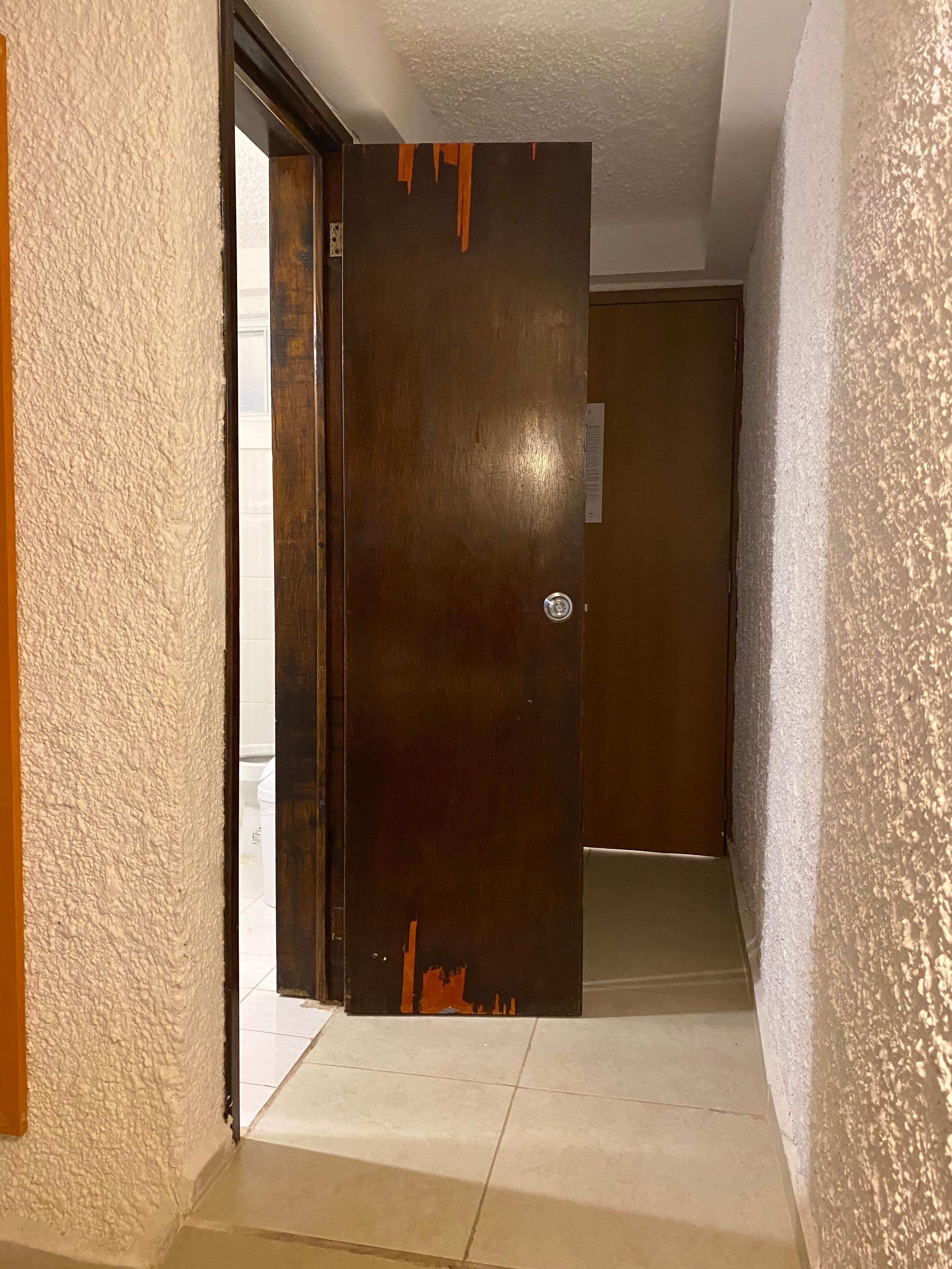 Bathroom door broken