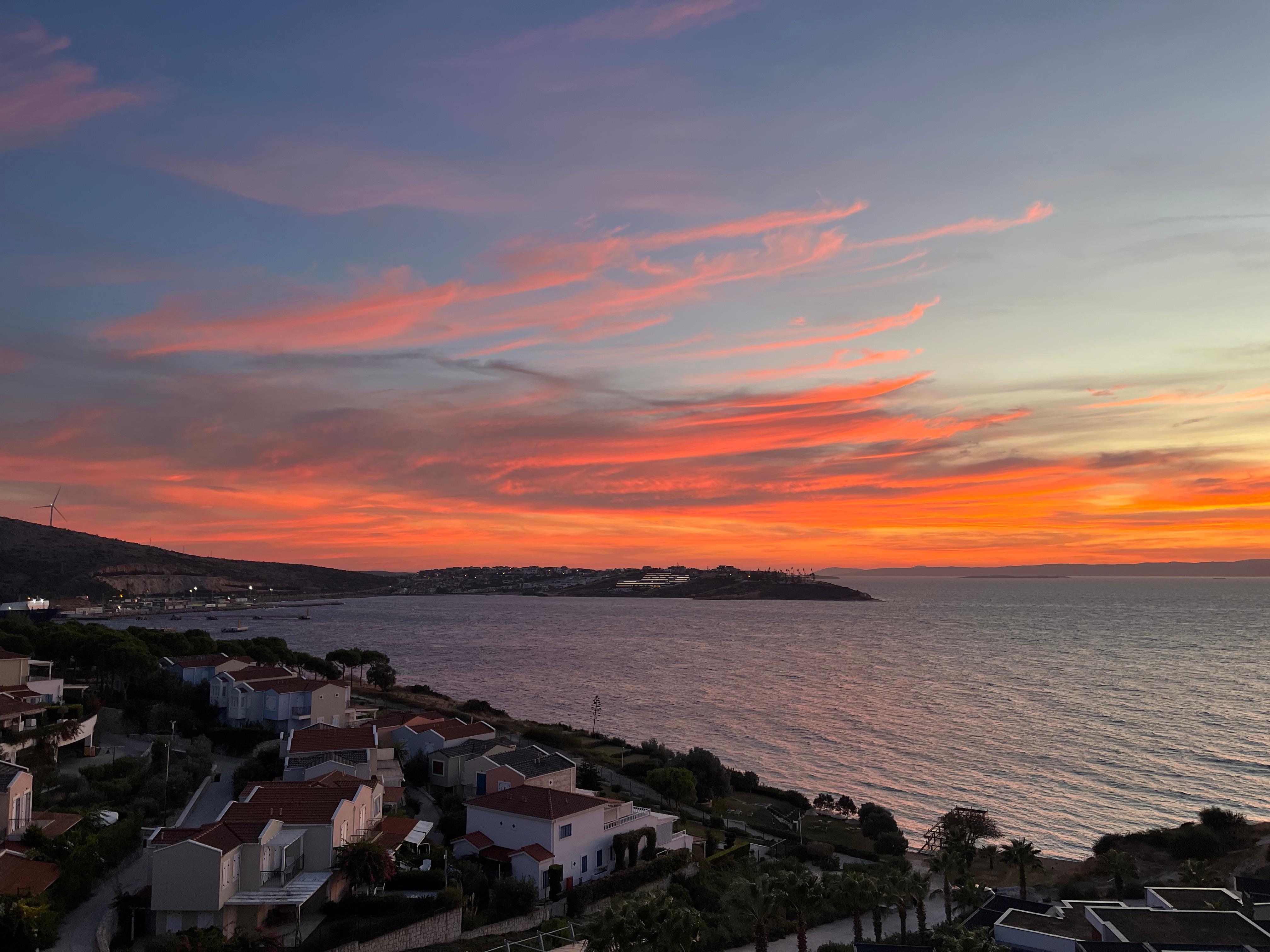 Killer sunset view from deck