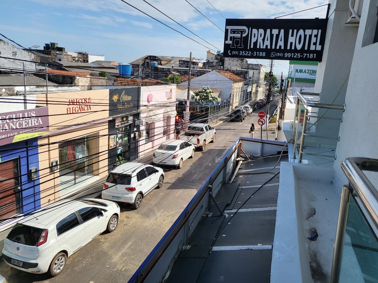 We had a small balcony, we could look down toward the riverfront.