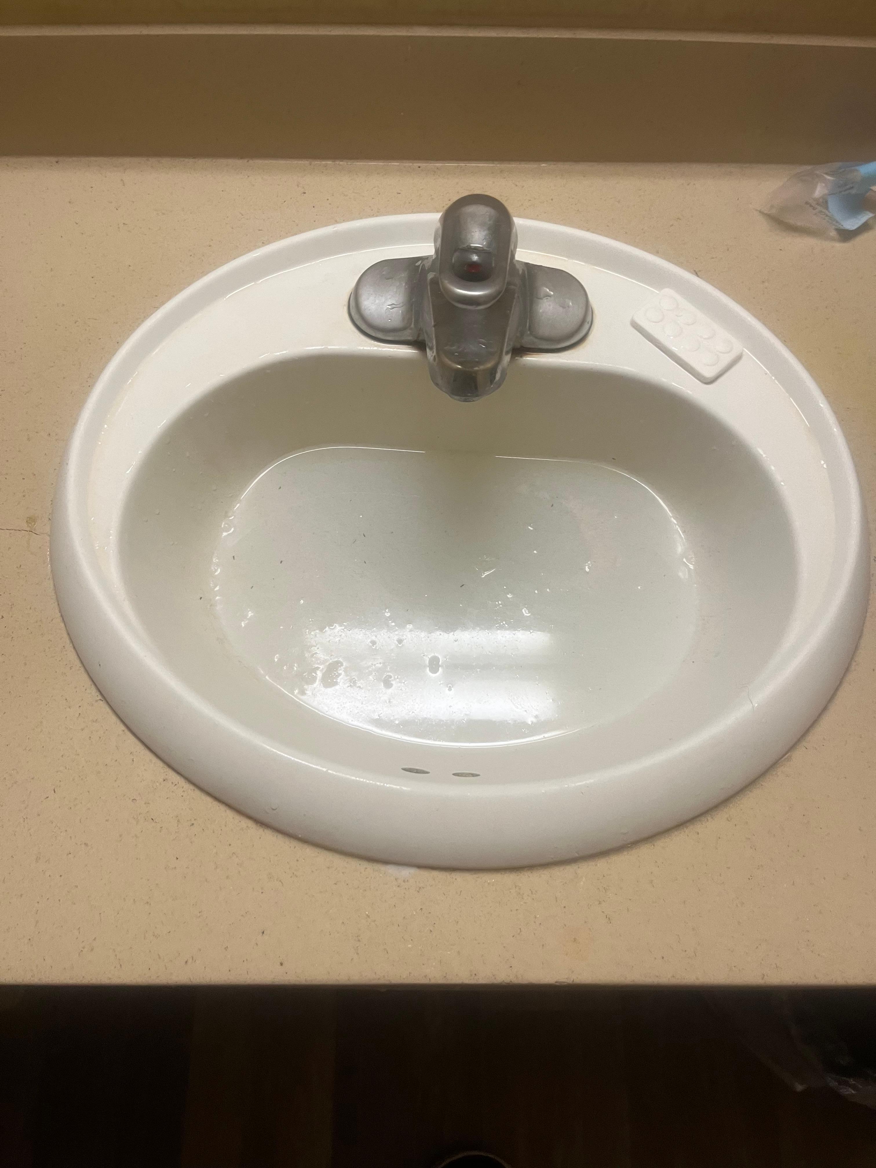 Stopped up sink