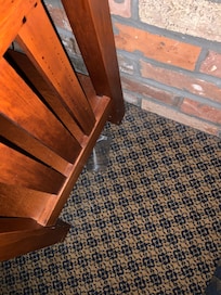 room floor with a cup from long time ago