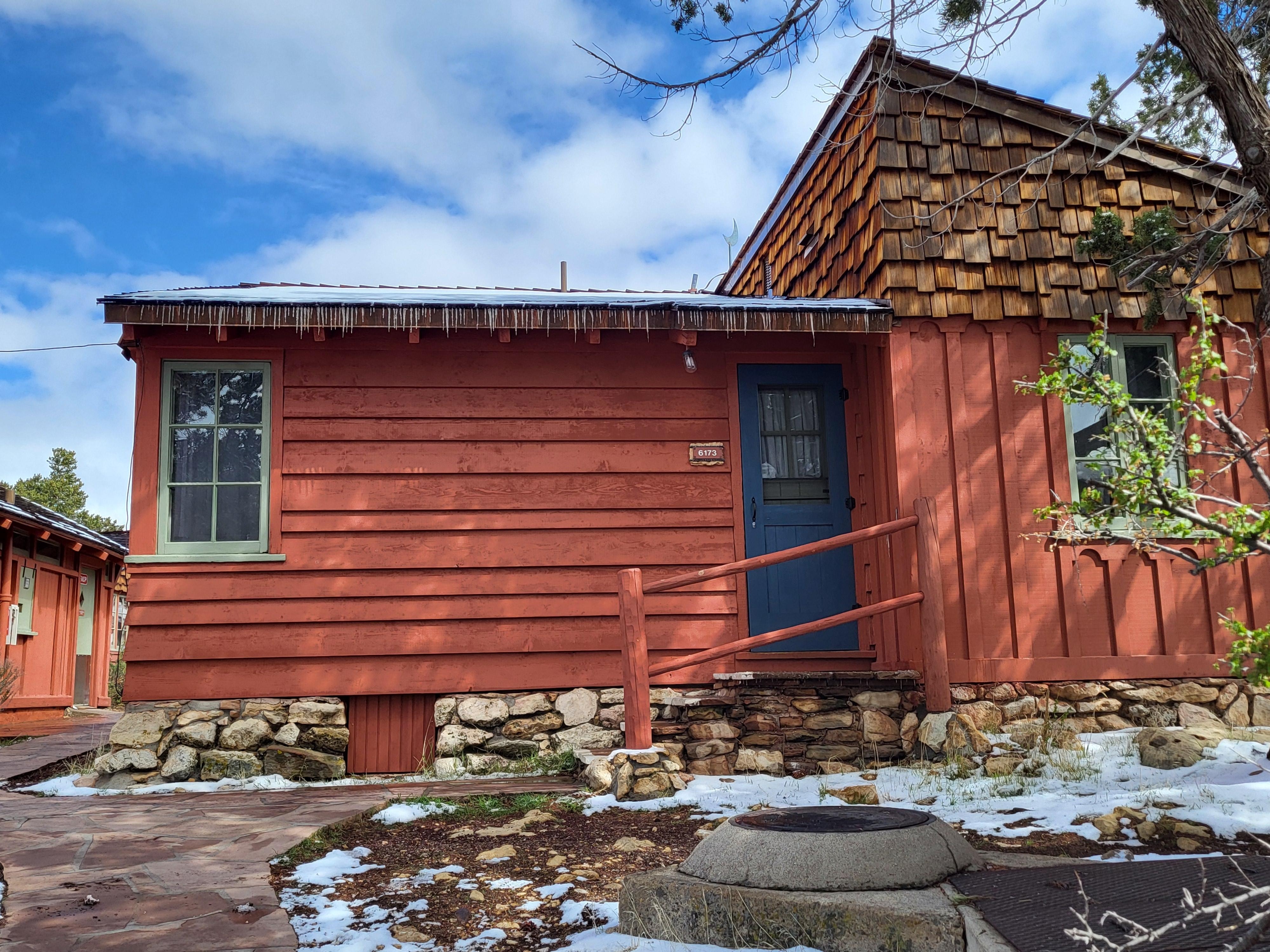 Exterior of our cabin
