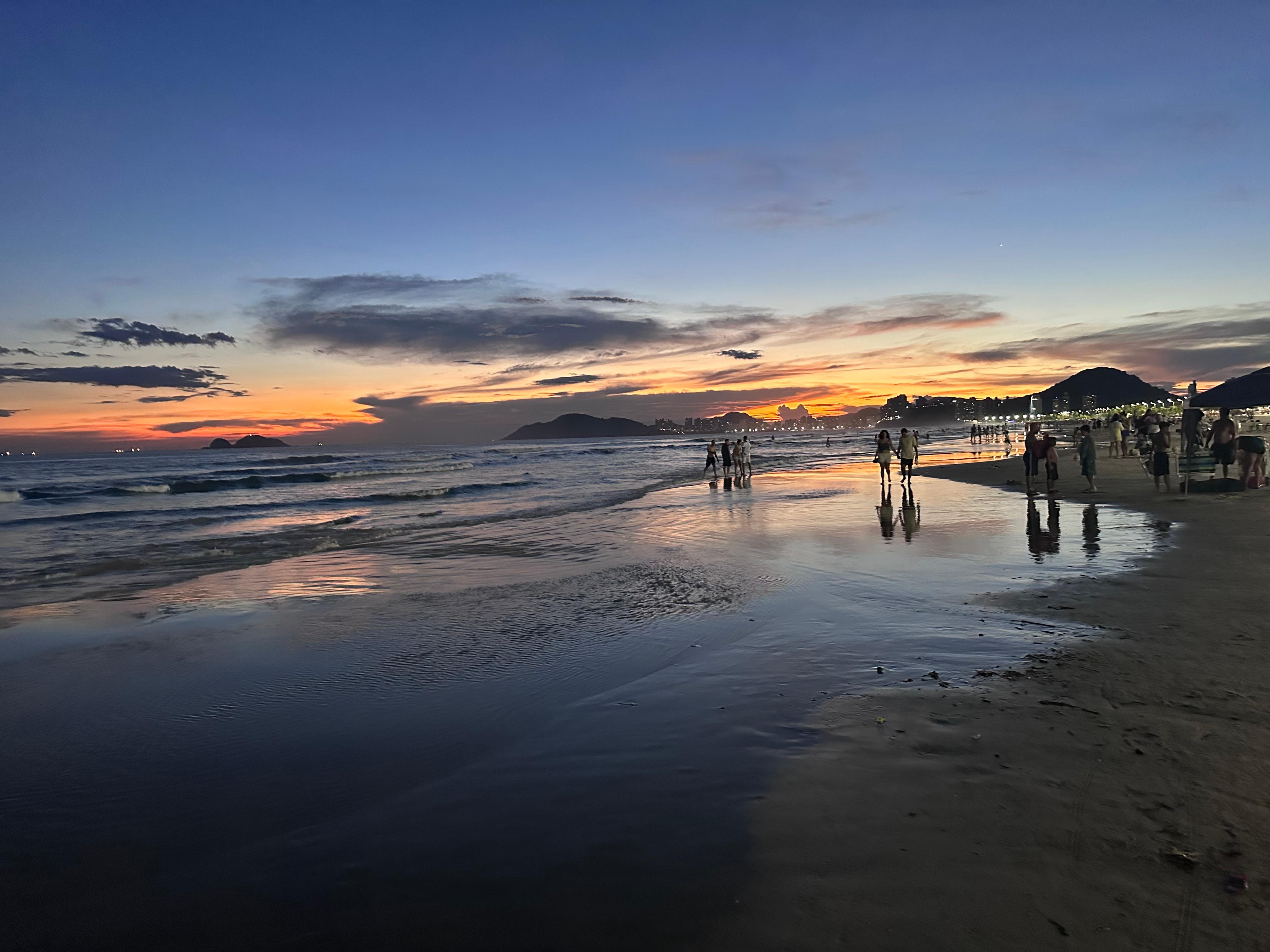 Beach at sunset