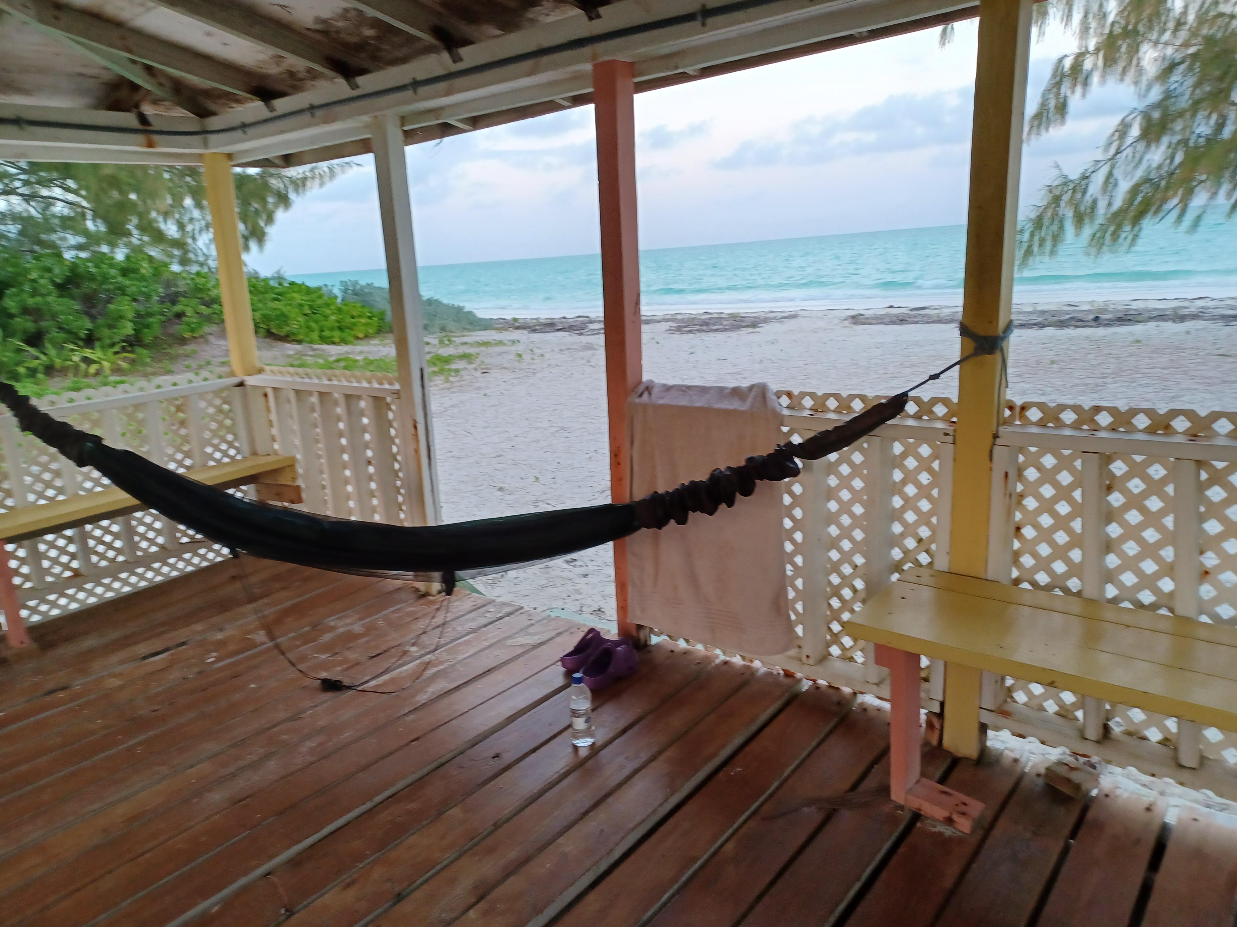 View from cabana with my hammock