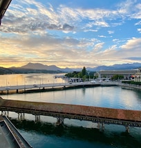 Morgendlicher Blick vom Hotelzimmer