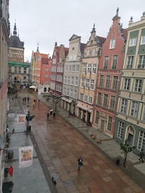 Utsikt från hotellfönster.