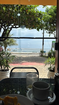 Vista do café da manhã
