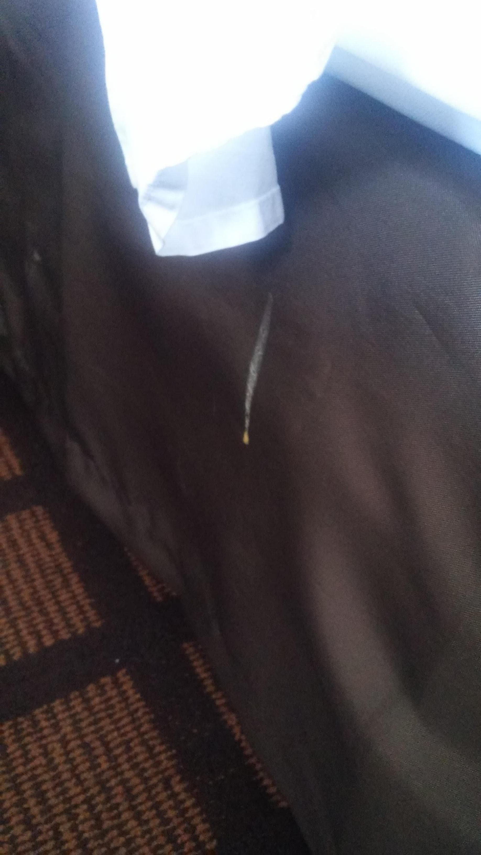 Stain on bed ruffle